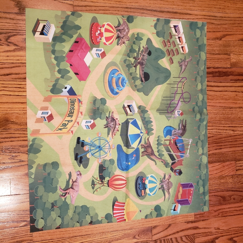 Dinosaurs Amusement Park Activity Playmat Felt